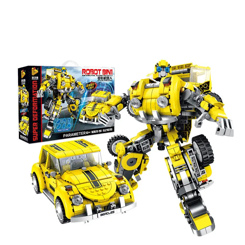 Panluosi681004 serie polizia jungle feller nail camion auto per bambini di puzzle assemblati blocchi di costruzione giocattoli