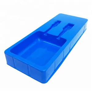 Bandeja de PVC azul personalizada para embalaje, caja de burbujas con Cable tipo C, embalaje interno de plástico