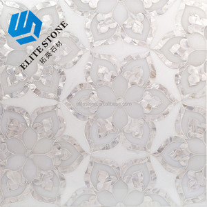 Italien <span class=keywords><strong>de</strong></span> carrare et nacre mosaïque <span class=keywords><strong>de</strong></span> jet d'eau pour la <span class=keywords><strong>salle</strong></span> <span class=keywords><strong>De</strong></span> bains <span class=keywords><strong>De</strong></span> Luxe - Product Image 3