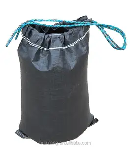 BLACK Sand BAGS,FISHING Aquaculture, 60kg -200kg woven sacks Product Fishing jute bag