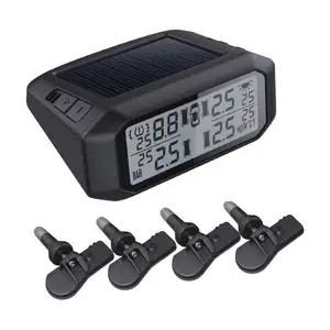 Draadloze Display Solar Tpms 4 Interne Sensoren Voor Auto 'S 4wds Bestelwagens Met Interne Band/Tyre Pressure Monitor