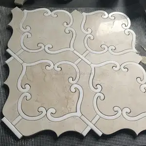 Loma unique beautiful design mosaic medallion, waterjet medallion