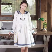 اليابانية فتاة الثانوية جوقة الجلباب الفتيات الآسيوية زهرة طوق نمط اللباس تصميم جديد مع الفتيات