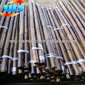 Grilled bamboo pole with shine paint, bamboo poles sale, large bamboo poles