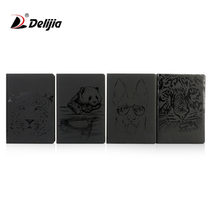 الجملة أزياء جلدية سوداء غلاف ورقة فارغة مجلة مخصصة - Product Image 3