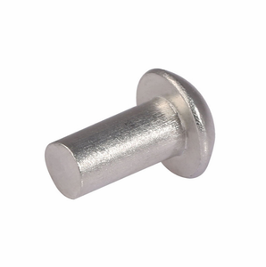 Remaches de Acero al Carbono Suave <span class=keywords><strong>DIN</strong></span> <span class=keywords><strong>660</strong></span> 1.2*5, 1/8 x 1/4 Pulgadas, Recubiertos de Zinc, Galvanizados, Niquelados, Remaches Sólidos, Tornillos de Accionamiento por Martillo - Product Image 1