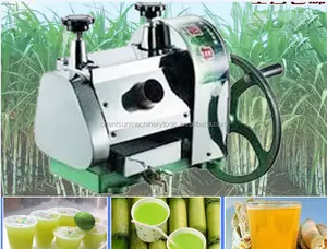 Manuel veya elektrikli veya pil tipi şeker kamışı meyve suyu makinesi/şeker kamışı kırıcı/şeker kamışı extractor