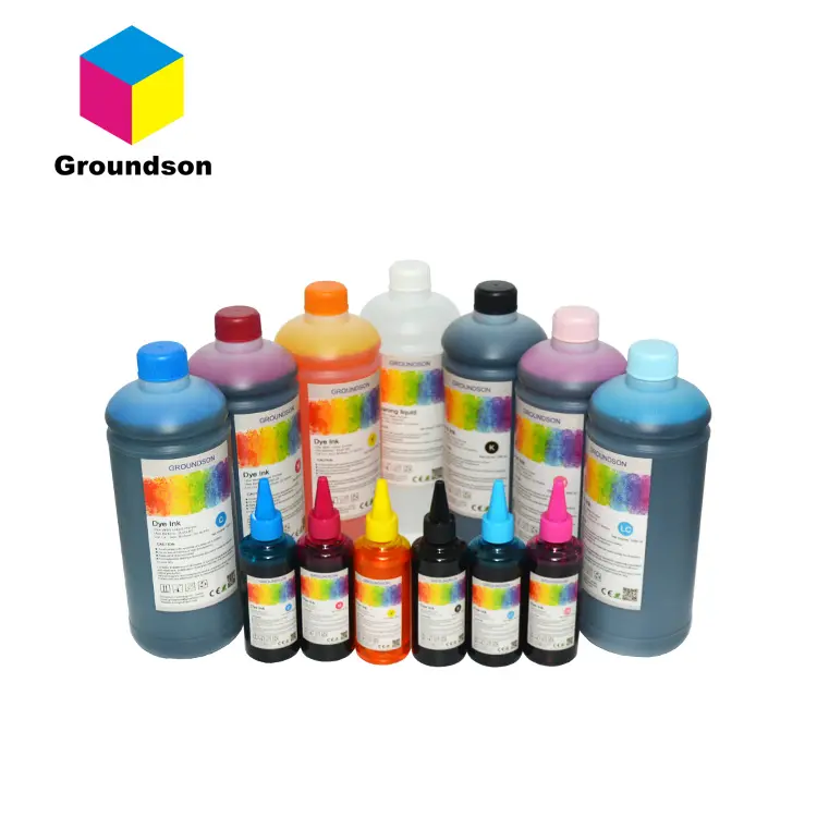 BK, C, M, Y kleuren en 100 ml/500 ml/1L/20L verpakking hoge kwaliteit universele dye inkt voor Epson /Brother/HP/Canon printer