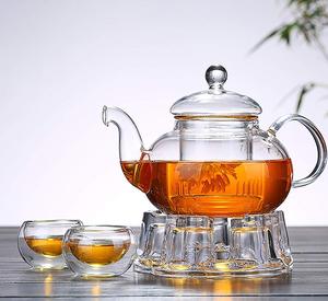 27oz 800ml Wholesale Glass Infuser Borosilicate Glass Arabic <strong>Tea</strong> <strong>Pot</strong> <strong>Sets</strong> With Custom Logo - Product Image 2