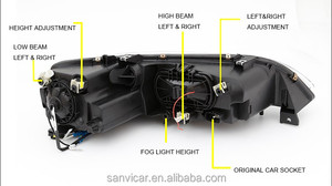 SANVI Bi faros de xenón para 2003-2015 <span class=keywords><strong>MAZDA</strong></span> <span class=keywords><strong>6</strong></span> de alta-baja de la luz de la lente del proyector con los ojos de Ángel linterna del coche de la Asamblea - Product Image 5