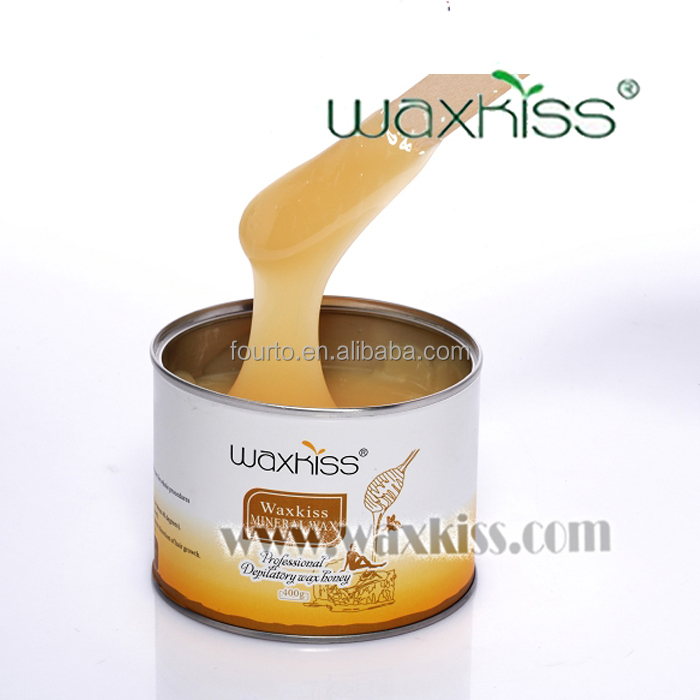 Фабричный воск waxkiss tin 400 мл, депиляционный воск для удаления волос, мягкий воск