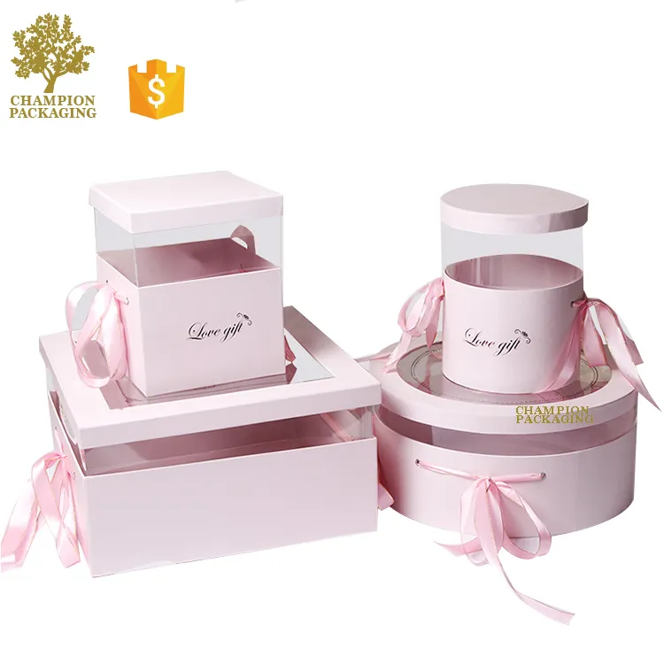 Großhandel benutzer definierte Luxus Geschenk verpackung Box Hochzeit gedruckt niedlich geformte Papier Pappe Papier Geschenk box mit Deckel