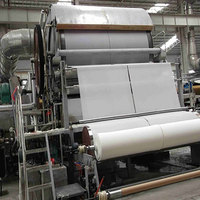 10-25 T/D Fourdrinier type déchets de canne à sucre bagasse recyclage automate papier hygiénique papier faisant la machine
