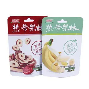 Custom Print Plastic 3 Side Seal Food Package Vacuum BagためBanana/Red Dates Chips