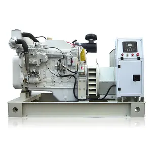 Three Phase Cum-mins 37.5kva/30kw CCFJ Open Type Marine Used Diesel Generator with CCS Certified