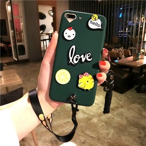 <span class=keywords><strong>Pollo</strong></span> <span class=keywords><strong>lindo</strong></span> PC de dibujos animados teléfono caso con cordón para el iPhone x 8 8 más 7 7 más 6 6 Más - Product Image 2