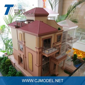 Modèle de villa <span class=keywords><strong>3D</strong></span> moderne, modèle de maison <span class=keywords><strong>3D</strong></span>, modèle architectural miniature à l'échelle - Product Image 4