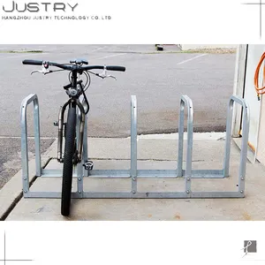 Soporte frontal para bicicleta, estante de estacionamiento montado en el suelo con bloqueo en u para autobús