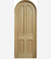 Porte intérieure en bois, panneau rond, design de porte de salle