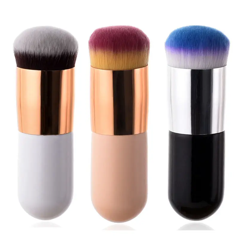 New Chubby Pier Foundation Brush Flat Cream blush Makeup Brushes for Contour Make Up Tools