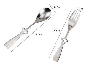 Più Venduto Del Cuore A Forma <span class=keywords><strong>di</strong></span> Cucchiaio E Forchetta Set <span class=keywords><strong>di</strong></span> Cerimonia Nuziale Favorisce I Regali Per Gli Ospiti - Product Image 5