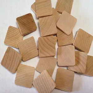 Pièces carrées en <span class=keywords><strong>bois</strong></span> <span class=keywords><strong>massif</strong></span> poli, écologiques, artisanat en <span class=keywords><strong>bois</strong></span>, carreaux, pièce carrée - Product Image 1