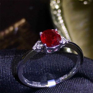 SGARIT Quà Tặng Đám Cưới Trang Sức 18K Vàng Nhẫn 0.97ct Pigeon Máu Đỏ Tự Nhiên Unheated Ruby Phụ Nữ Nhẫn - Product Image 3