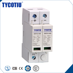 TYCOTIU Import Cina Prodotti DC 600 V 2 <span class=keywords><strong>P</strong></span> PV Sovratensione SPD Scaricatore di sovratensione - Product Image 1