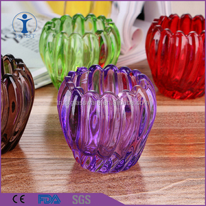 Colorido color de rociado de calabaza en forma de vela de cristal - Product Image 5