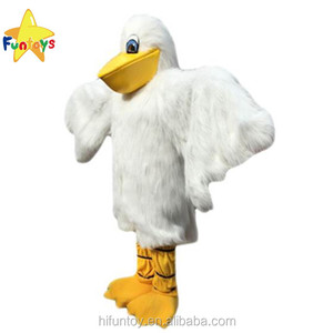 Funtoys blanco tucán Pelícano personaje mascota disfraz adulto - Product Image 2