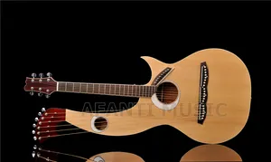 Épicéa/Sapele Dos & Éclisses/Touche En Palissandre et Écrou Afanti Harpe guitare (AHP-1002)