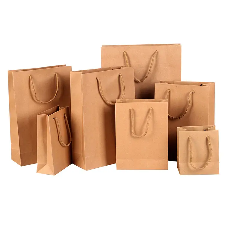 さまざまな種類の紙袋をカスタムクラフト