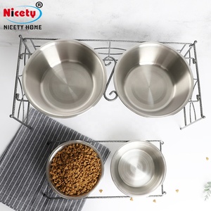 Bol pour chien de haute qualité, pour aliments et eau, support en fer forgé, pour chiens - Product Image 3
