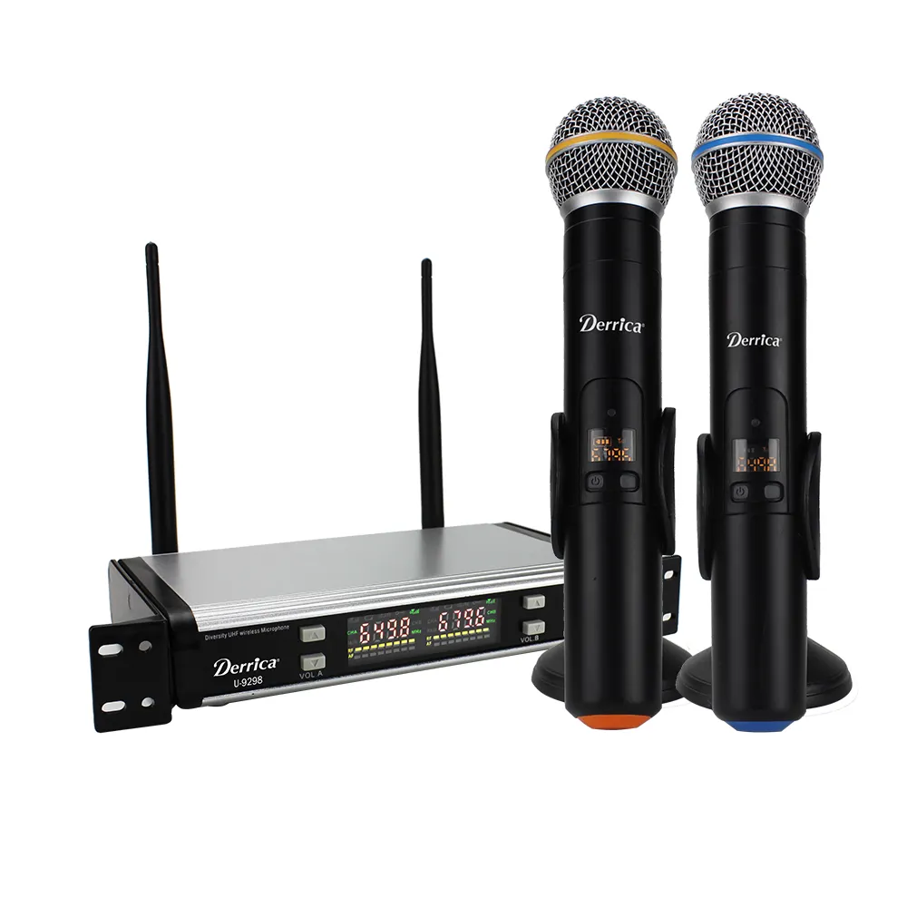 Beragam Digital Mikrofon Nirkabel UHF dengan 2X30 Multi-frekuensi
