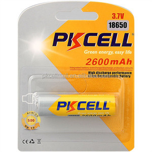 PKCELL Heißer verkauf high power 3,7 V Lithium-ionen-akku 18650 2600 mAh akku - Product Image 4