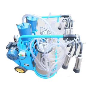 KLN brand piston pump & motor type milking machine for cow cattle with double barrals