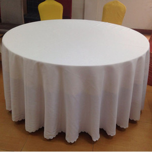 Nhà Máy Giá Đẹp Ủng Hộ Đám Cưới/Khách Sạn Màu Trắng Khăn Trải Bàn/<span class=keywords><strong>Polyester</strong></span> Bảng Vải - Product Image 3