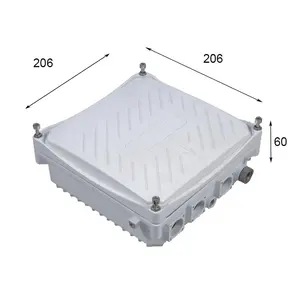 206*206*60mm DAM030 ip67 ronde supply aluminium ampilifer Outdoor CATV Versterker Behuizing