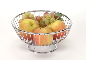 Classic Silver Color Baroque Style 2- Tier Fruit Tray - Product Image 6