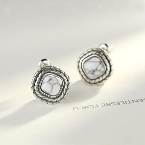 Czcity thời trang Vòng tai 2026 xu hướng vuông Baguette 925 Bạc S925 chất lượng cao hình học Bông tai - Product Image 6