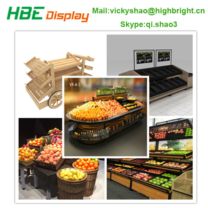 Góndola Metálica para Frutas y Verduras del <span class=keywords><strong>Mercado</strong></span> de Alimentos Frescos Vegetable Mart - Product Image 6