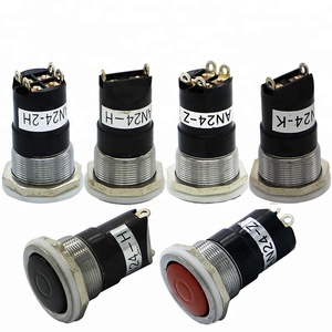 AN24-2H OFF-(ON) 4 broches 20mm DPST Interrupteur À Bouton-Poussoir - Product Image 4