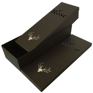 Boîte cadeau de rose haut de gamme boîte de papier de fleur florale de <span class=keywords><strong>parfum</strong></span> noir de luxe boîte d'emballage de rose de forme personnalisée pour cadeau - Product Image 5