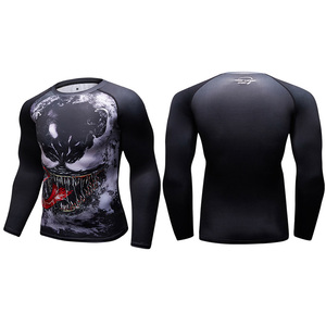 T-shirt de compression à manches longues pour <span class=keywords><strong>homme</strong></span> MMA 5XL <span class=keywords><strong>Surf</strong></span> Rash Guard Fitness Clothing - Product Image 5