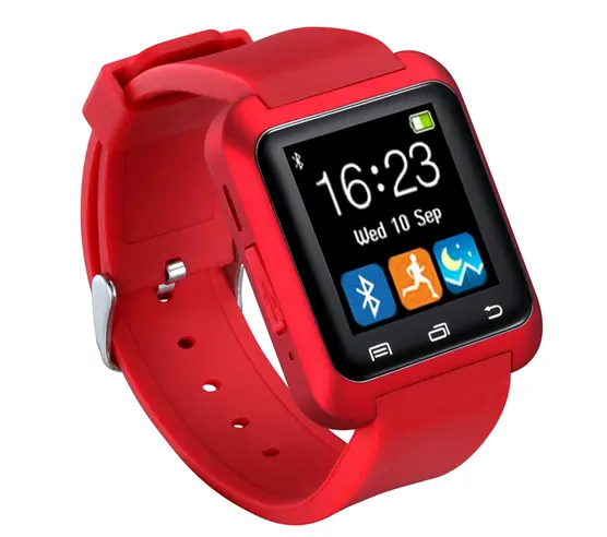 Caliente en Amazon U8 reloj inteligente con múltiples funciones para iPhone/Android diente azul Smartwatch U8 para promociones/REGALO/