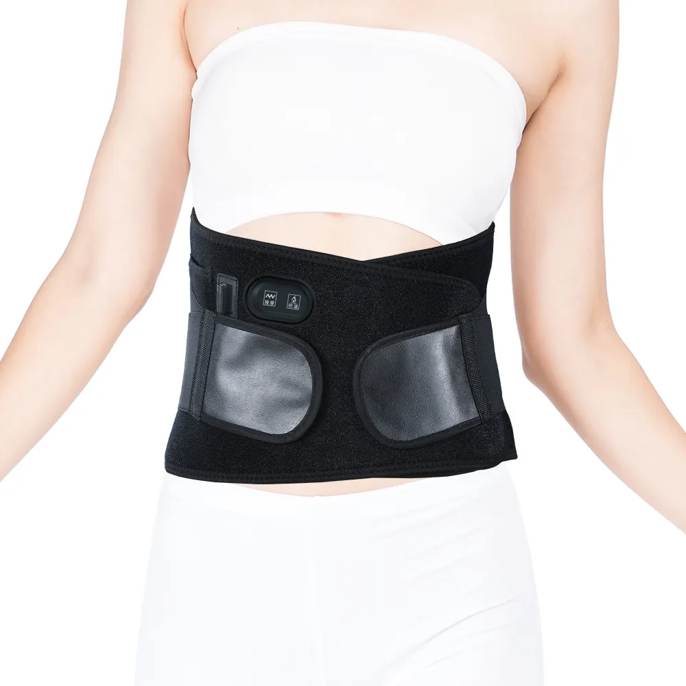 Ceinture de massage lombaire thermique, dispositif pour soulager les douleurs du dos, chauffant, électrique, thérapie shiatsu