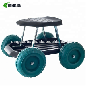 접는 손 트럭 2 in 1 Multi-Functional 돌리 원예 Lawn 잎 백 Support 플랫폼 트럭 카트 - Product Image 6