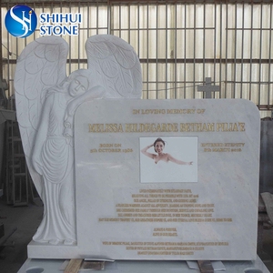 Diseños de <span class=keywords><strong>monumentos</strong></span> de mármol personalizados de SH STONE, lápidas de ángel blancas, lápida de mármol blanco chino, lápidas de mármol - Product Image 5