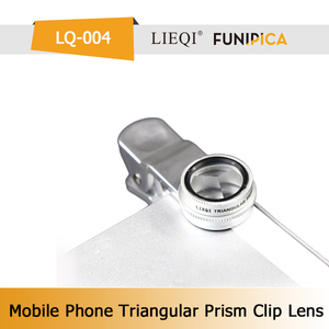 Lq-004 Triangular <span class=keywords><strong>prism</strong></span> lente con clip universal OEM aceptado ROSH charol