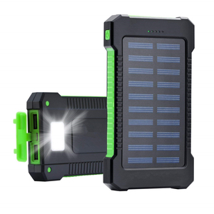 Solar Power Bank Waterproof 20000mAh Solar Charger 2 USB Ports External Charger mini Powerbank for iPhone